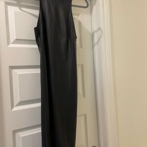 Forever 21 Black Halter Sheath Dress